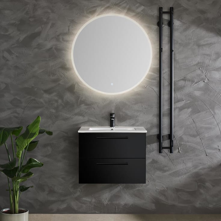 Bathlife Lust møbelpakke, med servant, 61x46,5x48 cm, sort