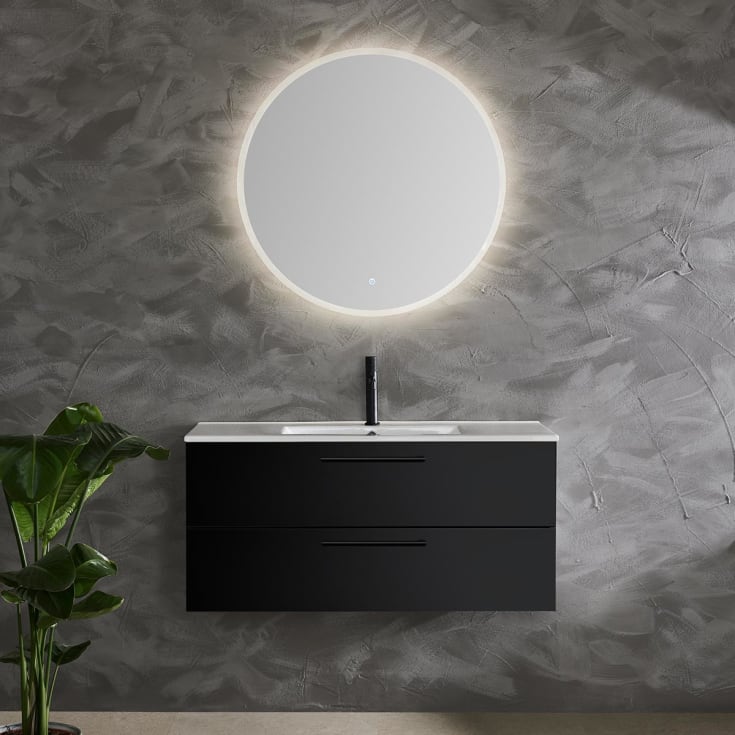 Bathlife Lust møbelpakke, med servant, 100x46,5x48 cm, sort