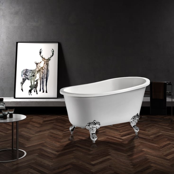 Bathlife Chill badekar, 130x72 cm, hvit