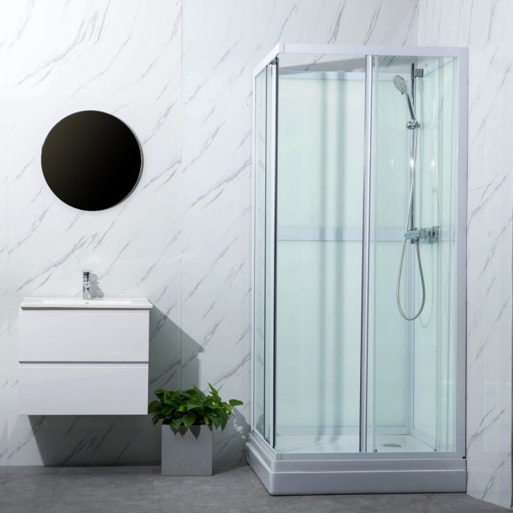 Bathlife Ideal dusjkabinett, 90X90 cm