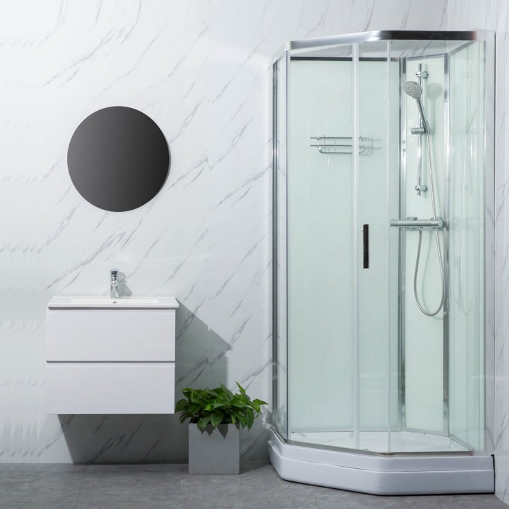 Bathlife Ideal dusjkabinett, 90X90 cm