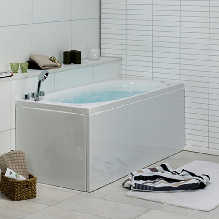 Bathlife Fridfull boblebad premium, 150x70 cm, venstre, hvit