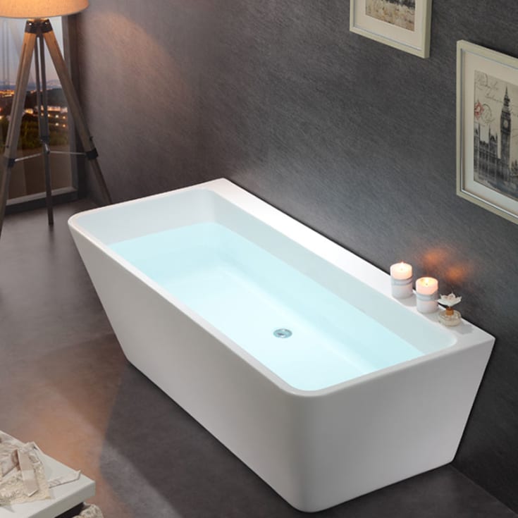 Bathlife Andrum badekar, 150x75 cm, hvit