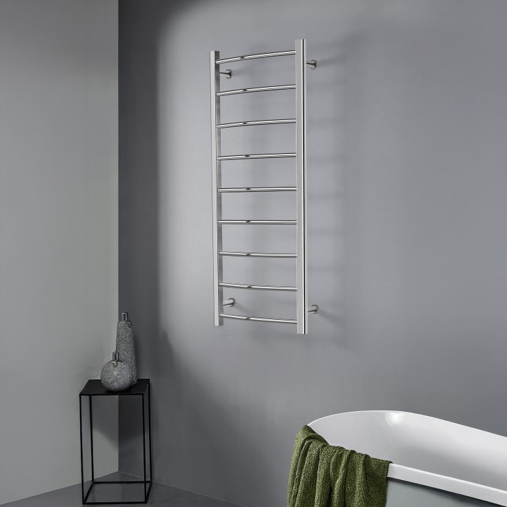 Bathlife Sinne håndkletørker, 121x50 cm, kombi, krom