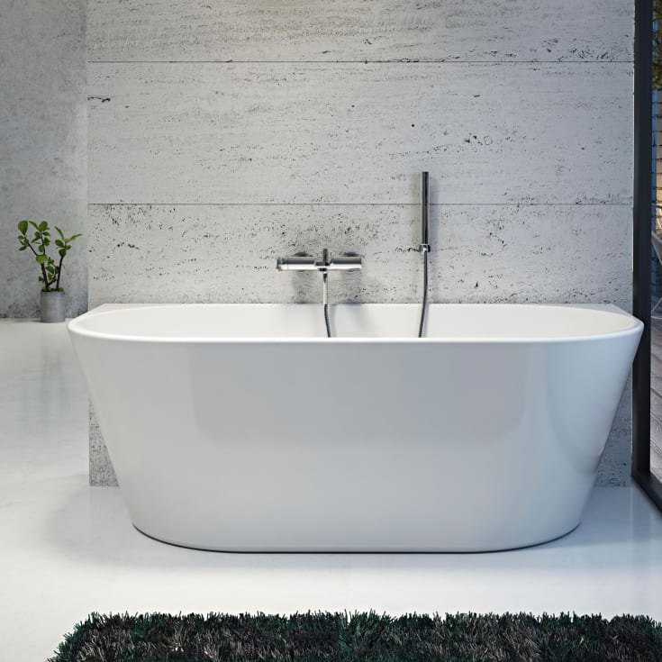 Bathlife Frisk badekar, 160x75 cm, hvit