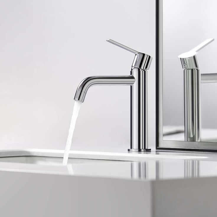 Bathlife Tillra servantbatteri, uten bunnventil, krom