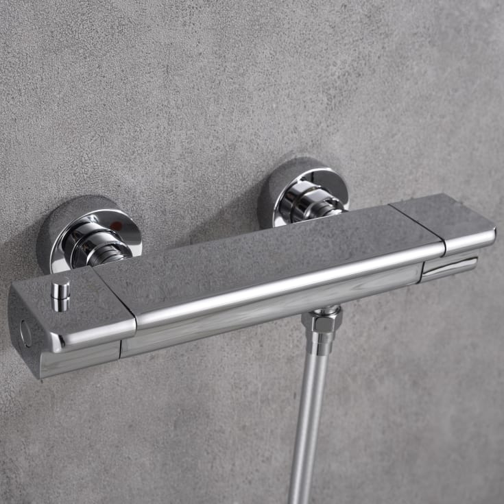 Bathlife Stimma dusjbatteri,krom