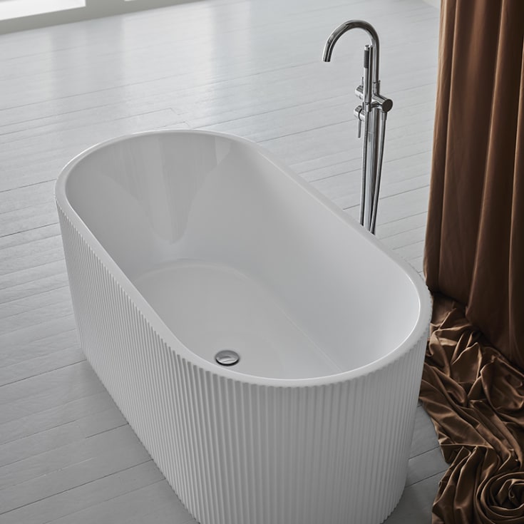Westerbergs Stil badekar, 1600x750 mm, akryl, hvit