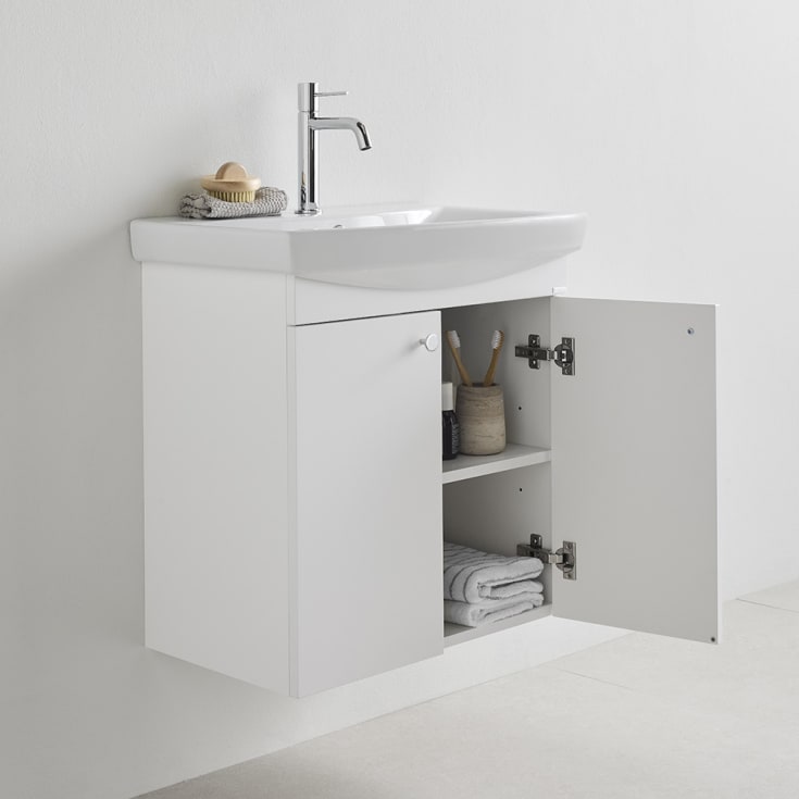 Westerbergs Lycka servantskap, 55.2x33.8 cm, hvit