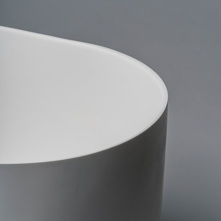 Westerbergs Vik badekar, 1600x700 mm, solid surface, hvit matt