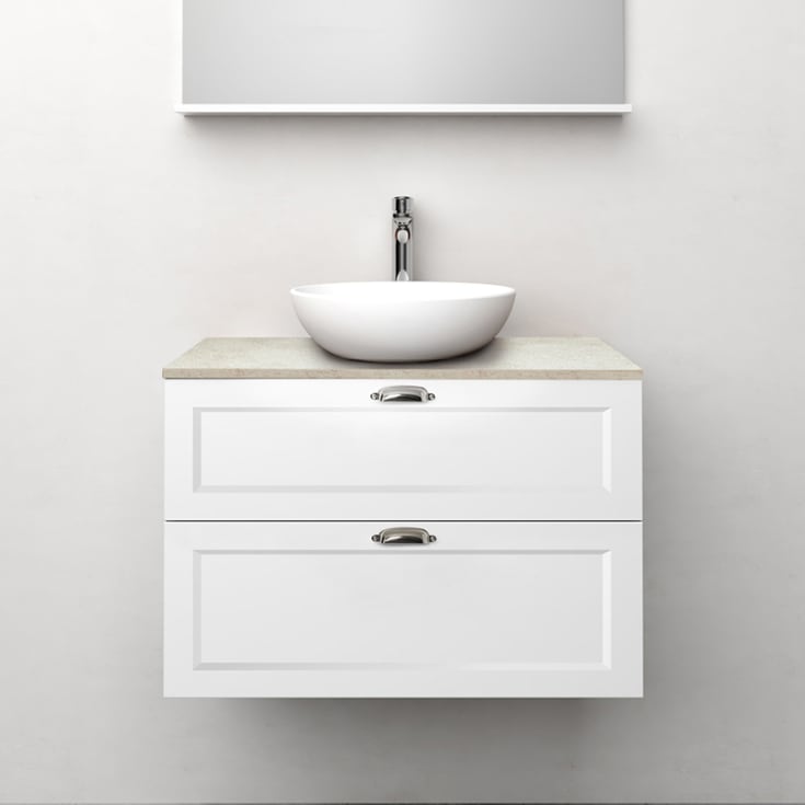 Westerbergs Nejd servantskap, 80x45.3 cm, hvit