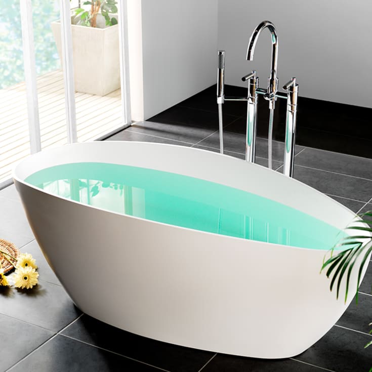 Westerbergs Ellipse badekar, 170x77 cm, hvit