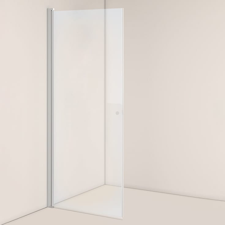 Westerbergs Nejd dusjdør, 86,8 cm, klart glass, aluminium profil