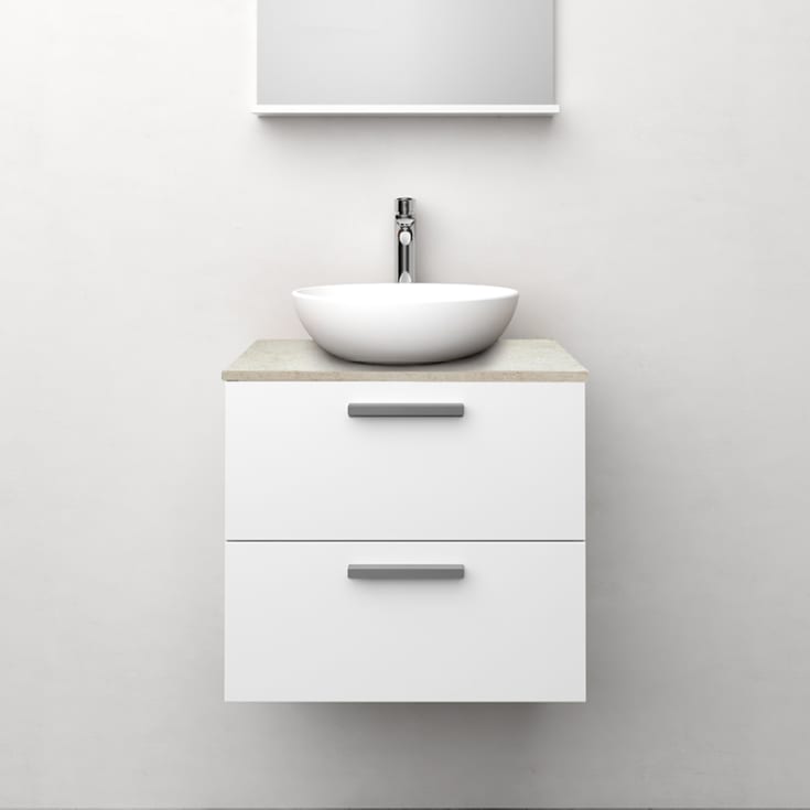 Westerbergs Jord servantskap, 60x45.3 cm, hvit