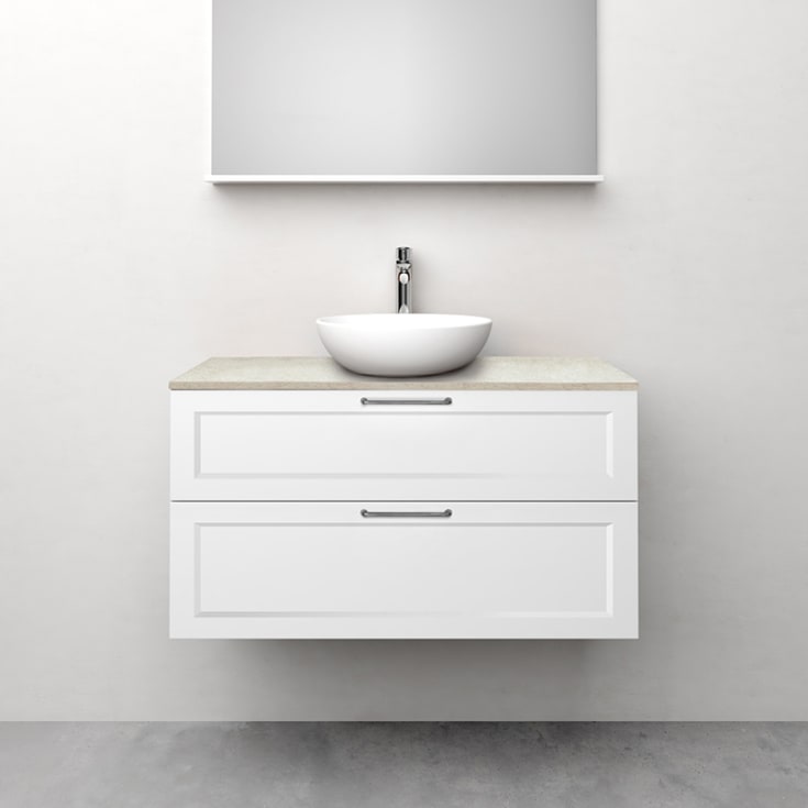 Westerbergs Nejd servantskap, 100x45.3 cm, hvit
