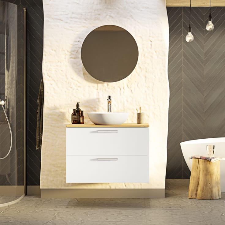 Westerbergs Jord servantskap, 80x45.3 cm, hvit