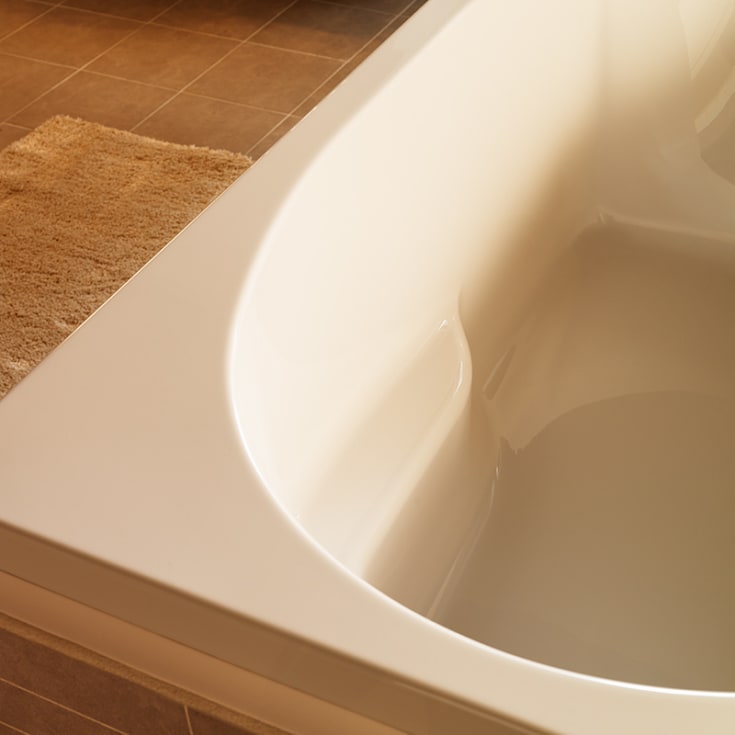Westerbergs Norden 160 Comfort badekar, 1570x900 mm, akryl, hvit