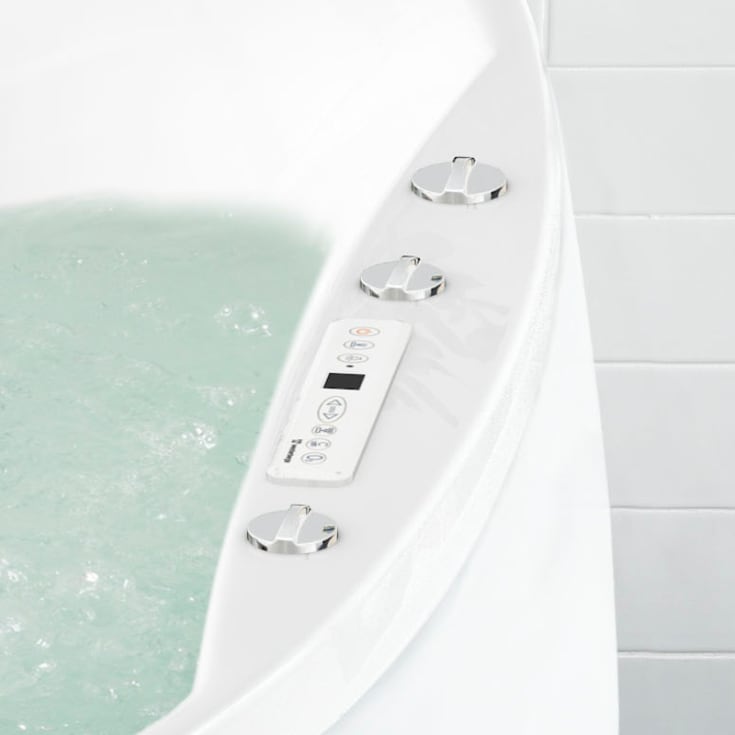 Westerbergs Ocean 170R Duo Executive boblebad, 1700x1255 mm, høyre, akryl, hvit