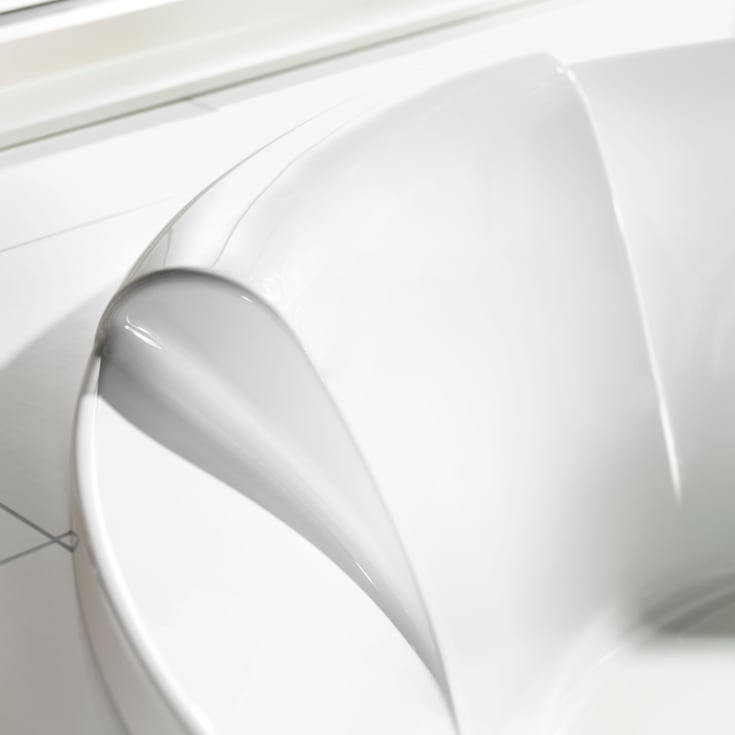 Westerbergs Pacific 175R Comfort boblebad, rundt, 1760x700 mm, akryl, hvit
