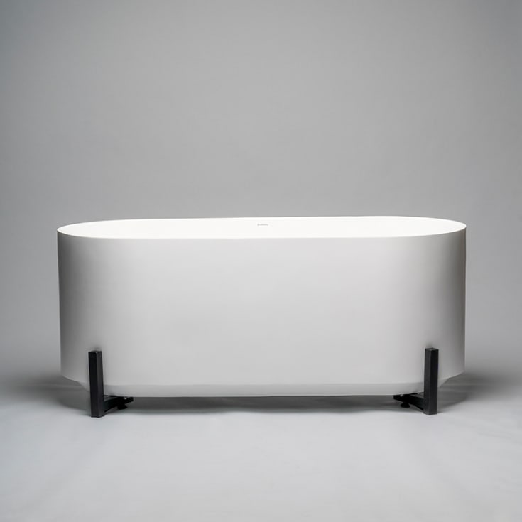 Westerbergs Vik badekar, 1600x700 mm, solid surface, hvit matt