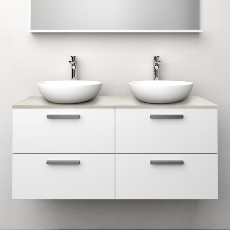 Westerbergs Jord servantskap, 120x45.3 cm, hvit