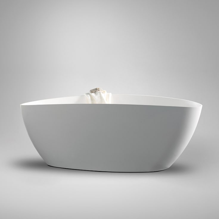Westerbergs Ellipse badekar, 170x77 cm, hvit