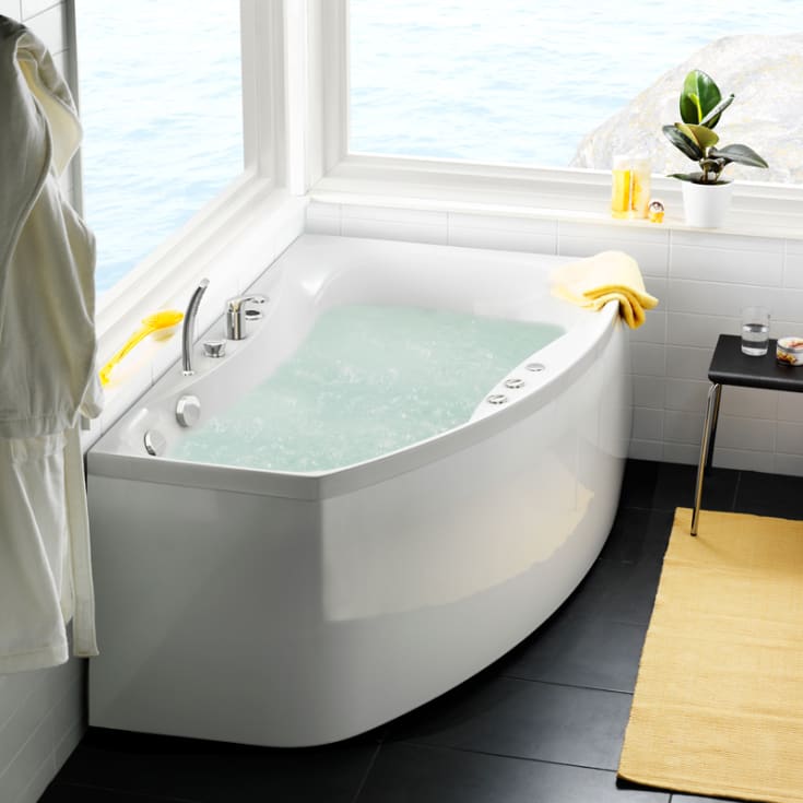 Westerbergs Ocean 160L frontpanel, venstre, akryl, hvit