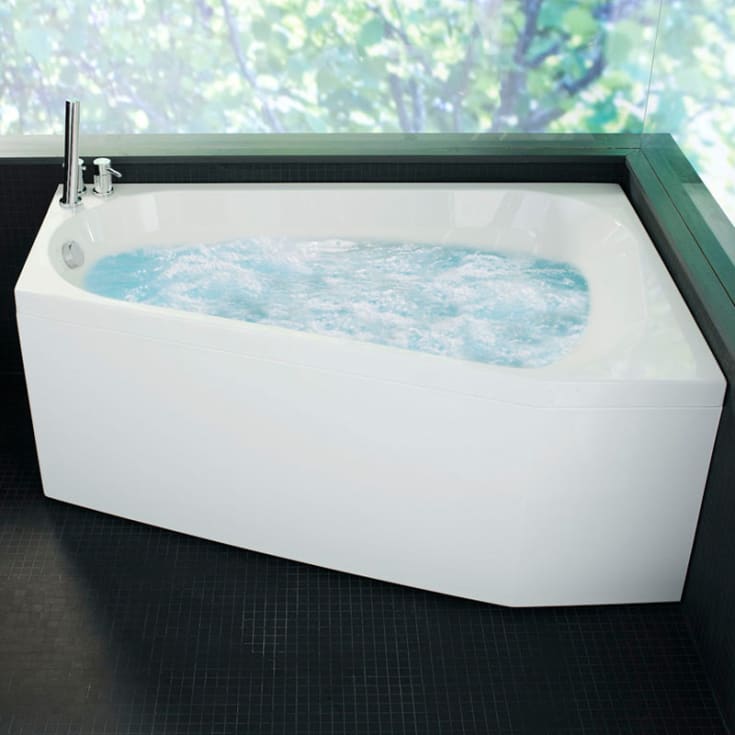 Westerbergs Motion 160L Executive boblebad, 1580x1000 mm, venstre, akryl, hvit