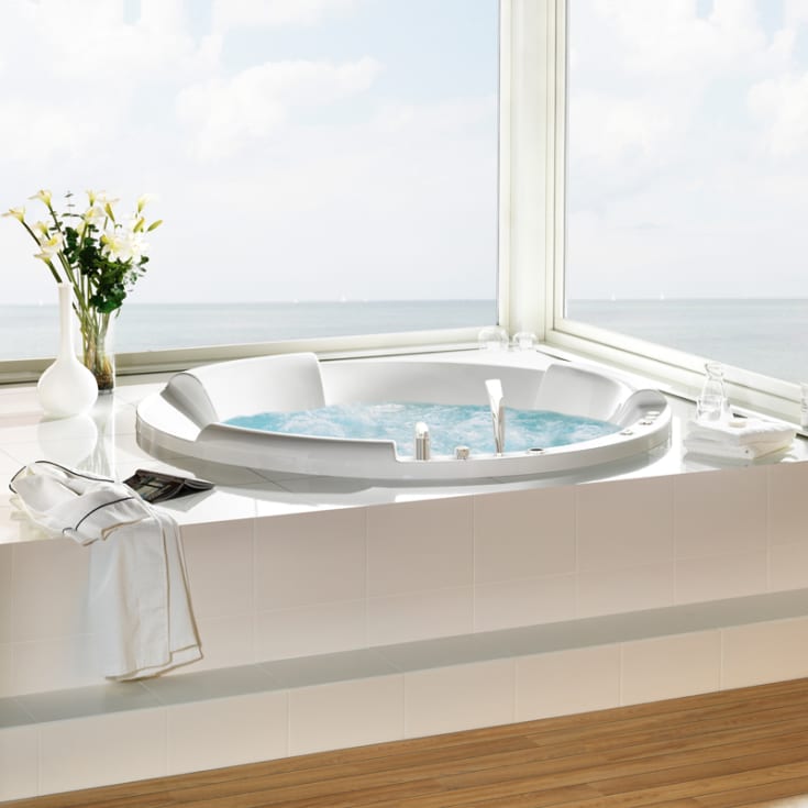 Westerbergs Pacific 175R Executive boblebad, 1760 mm, akryl, hvit