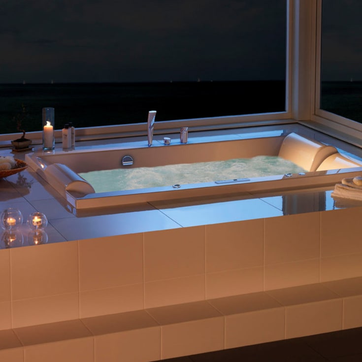 Westerbergs Pacific 190SQ Comfort boblebad, 1900x1190 mm, akryl, hvit
