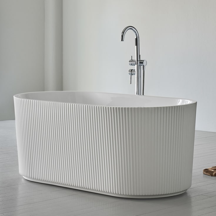 Westerbergs Stil badekar, 1600x750 mm, akryl, hvit