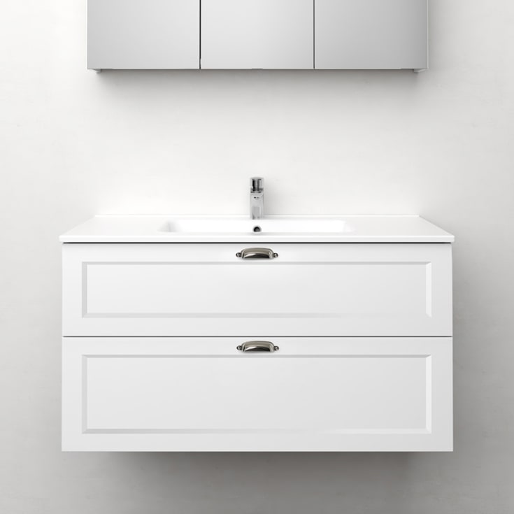 Westerbergs Nejd servantskap, 100x45.3 cm, hvit