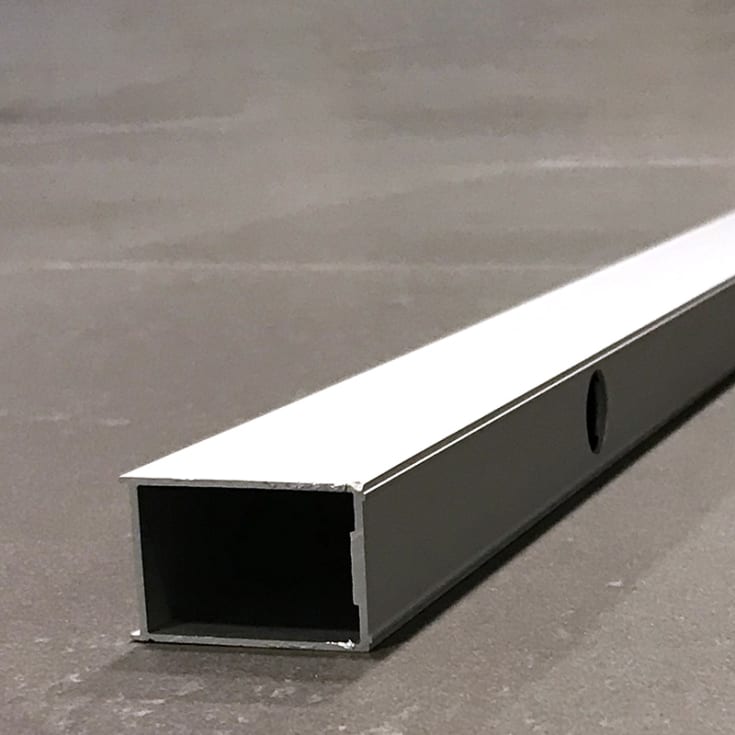 Westerbergs Nejd forlengelsesledning, 2000 mm, matt aluminium, 1 stk