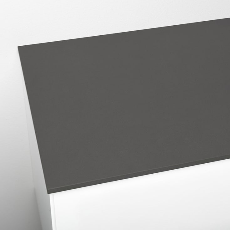 Westerbergs benkeplate, 121x46.2 cm, grå