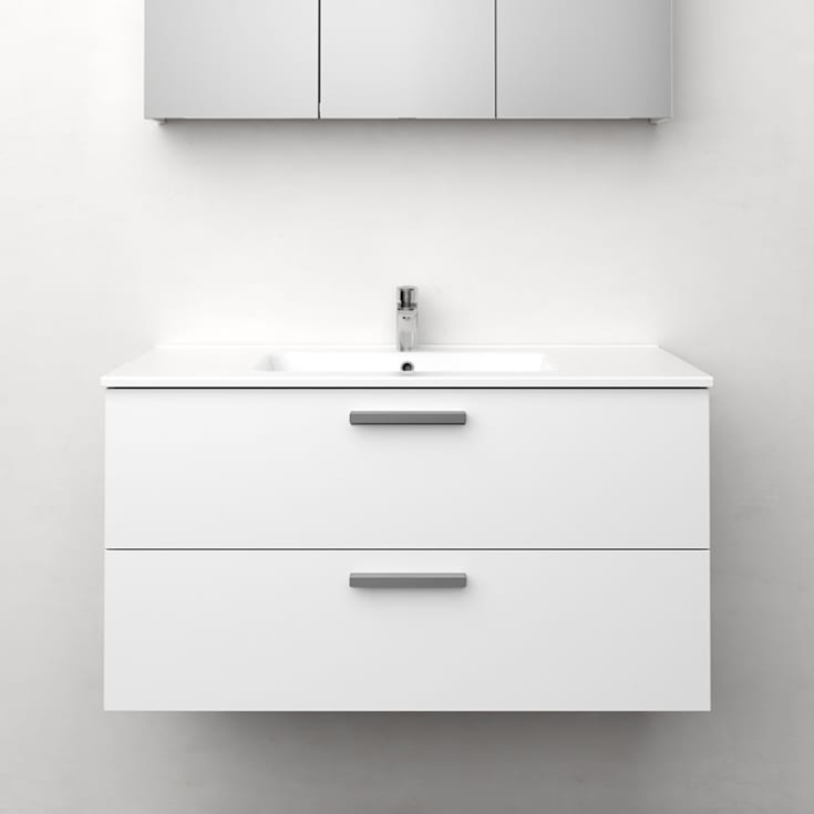 Westerbergs Jord servantskap, 100x45.3 cm, hvit
