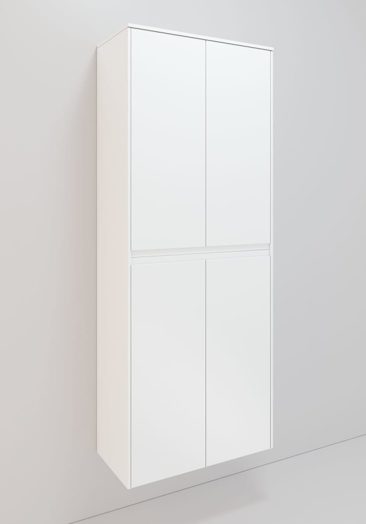 Noro Lifestyle høyskap, 67.6x165.8 cm, hvit