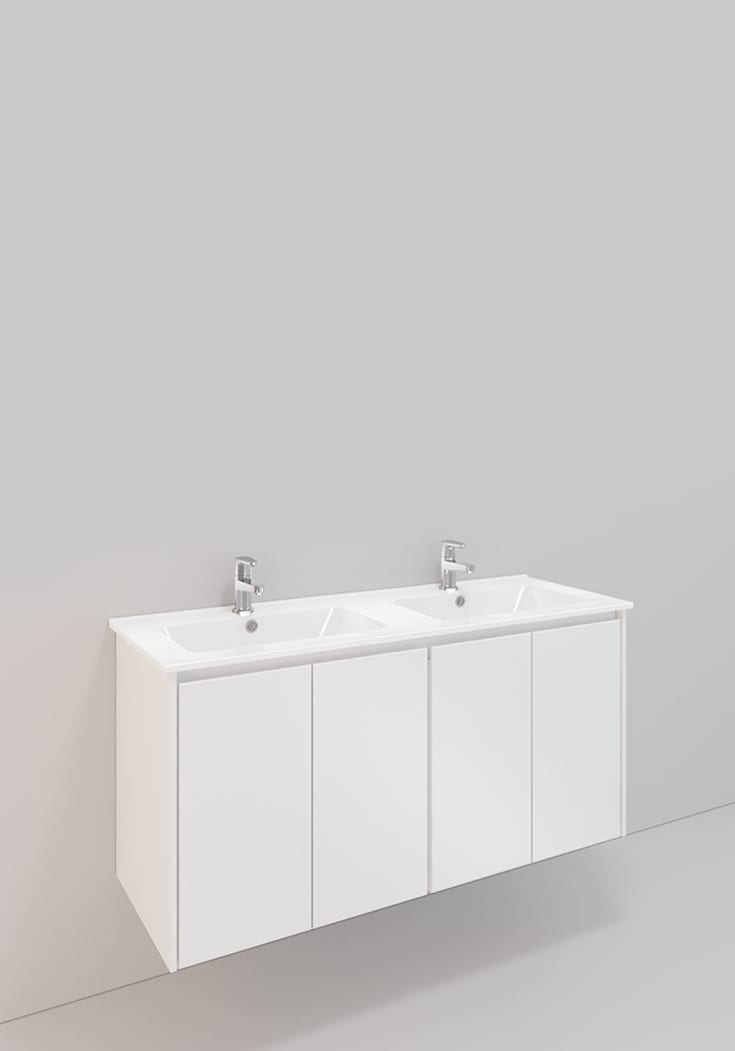 Noro Lifestyle møbelpakke, 116x42 cm, hvit
