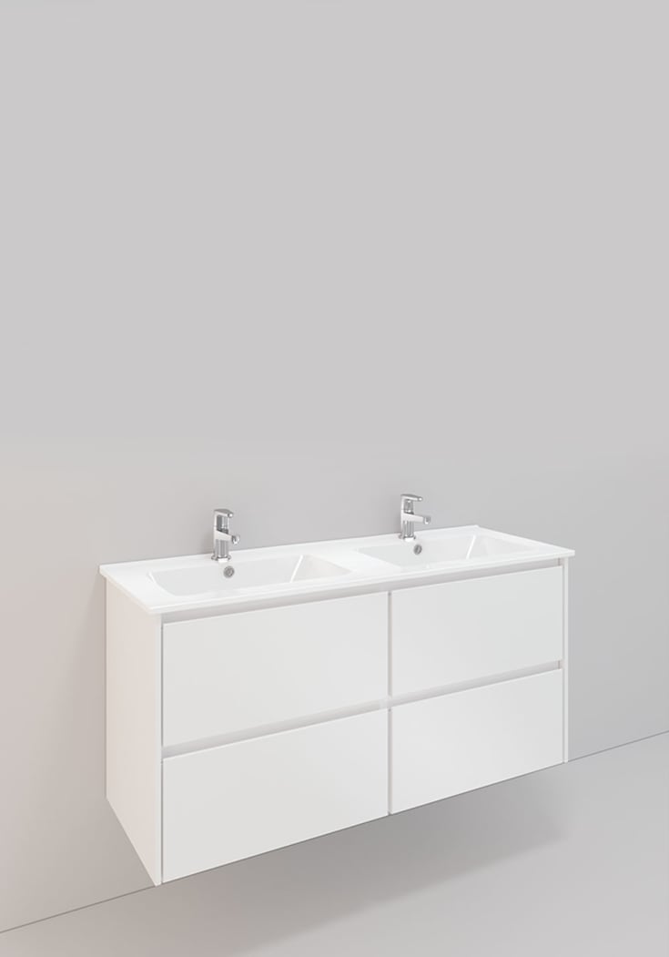 Noro Lifestyle møbelpakke, 116x42 cm, hvit