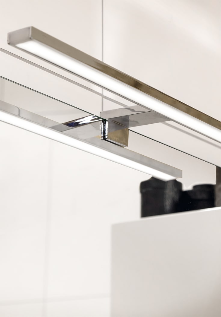 Noro Flex led baderomslampe, 300 300x110 mm, krom