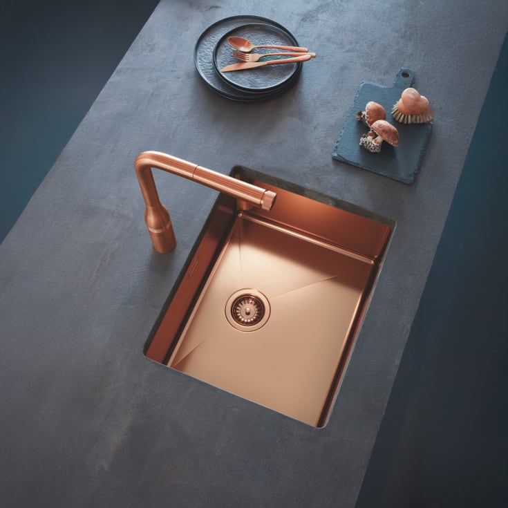 Grohe K700 køkkenvask, 45x55 cm, kobber