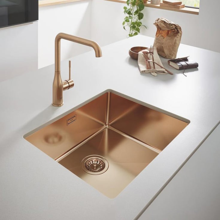 Grohe K700 køkkenvask, 45x55 cm, kobber