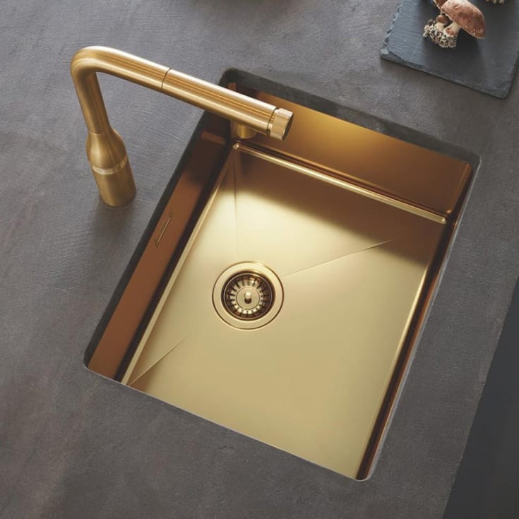 Grohe K700 køkkenvask, 45x55 cm, messing