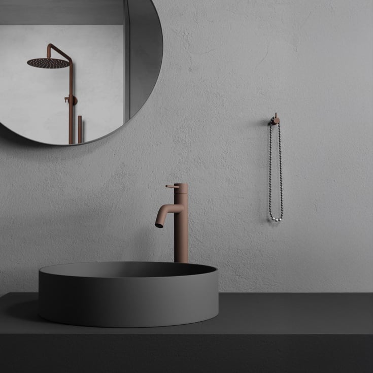 Scandtap Rare R håndvask, Ø37,5 cm, mat grå