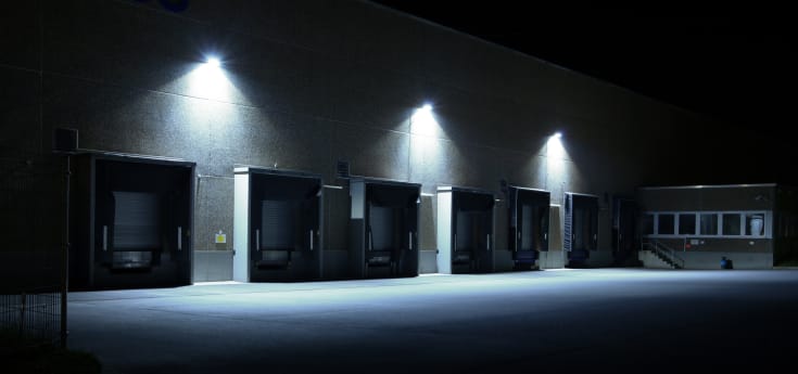 Ledvance strålkastare med sensor, svart, 4000K, 8W
