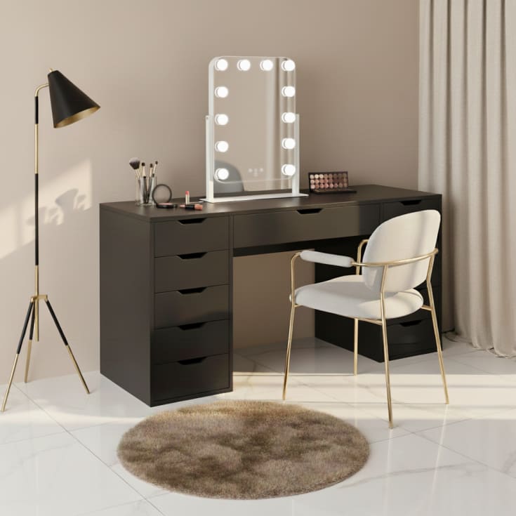 Wilfa EC Shine MI3W-D29 makeup spejl med lys, 35x43,8 cm, hvid