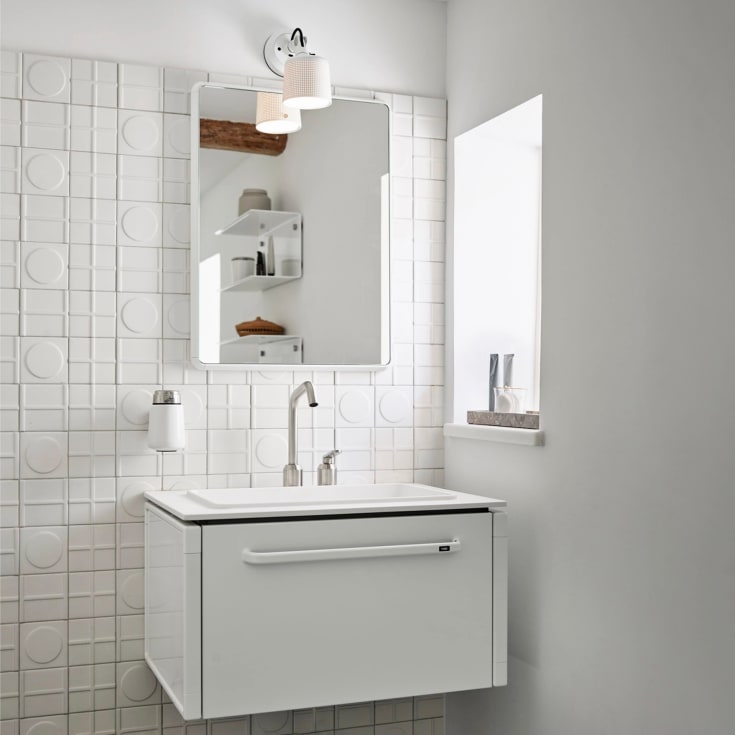Vipp 524 vegglampe, hvit