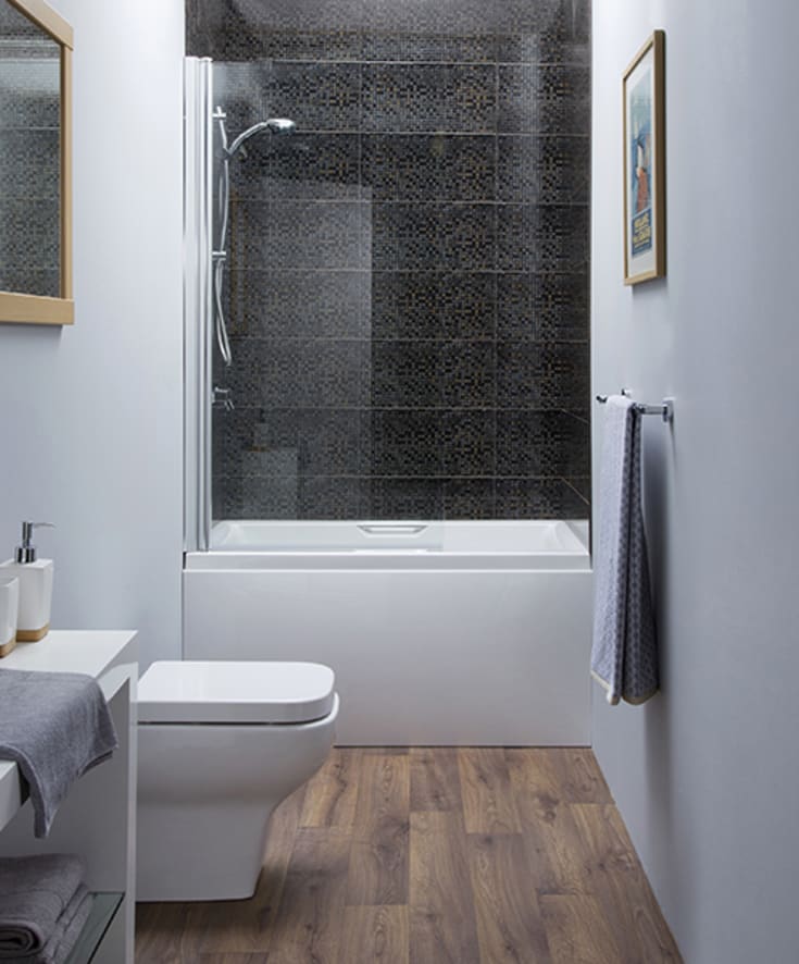 Strømberg Urban badekar, 125x72,5 cm, hvid