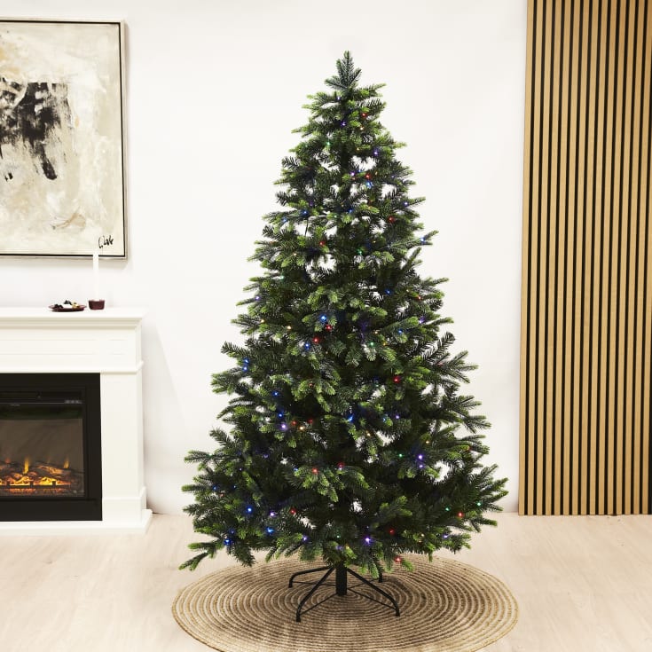 4 st Nordic Winter Limited Edition plastgran med belysning