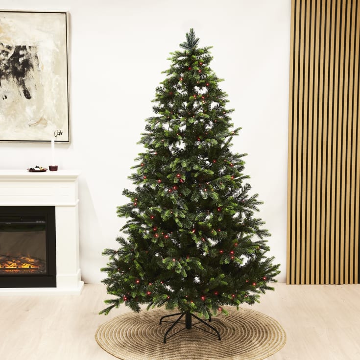 4 st Nordic Winter Limited Edition plastgran med belysning