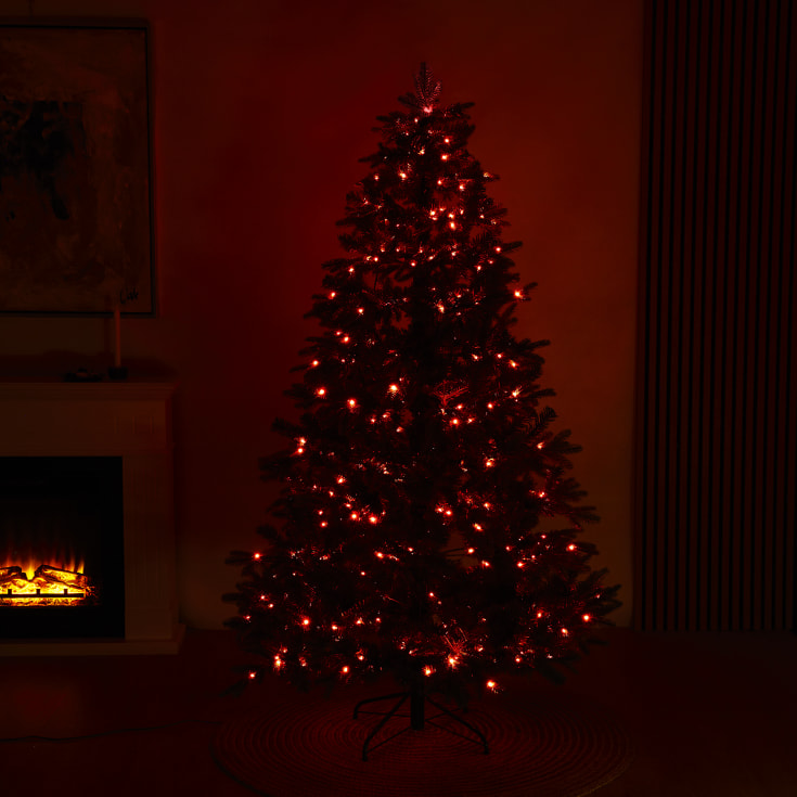4 st Nordic Winter Limited Edition plastgran med belysning